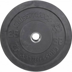 Olympische Bumper Plate 50mm 25 kg - zwart