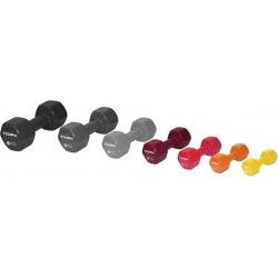 Toorx Vinyl Dumbbell - Gewichten - per Stuk - Lichtgrijs - 4 kg