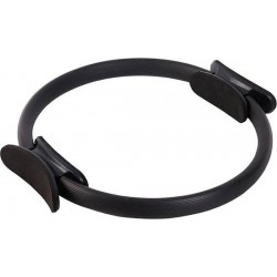 MIYYO Pilates ring Zwart | Inclusief gratis Yoga riem (blauw) t.w.v. €9,95 | Yoga | Fitness | Thuis sporten | 38cm