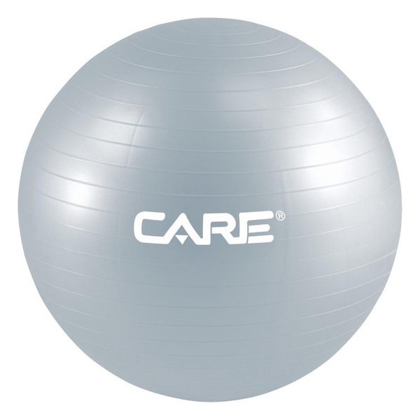 Care Fitness - Fitnessbal - ⌀55 Cm Grijs - Inclusief pomp - PVC - Yoga/Pilates/Functional Fitness