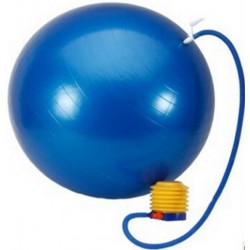 Fitnessbal - Gymbal - Yogabal - Inclusief Pomp - Anti Burst - Blauw : 65cm