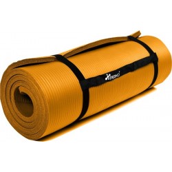 Yoga mat oranje 1 cm dik, fitnessmat, pilates, aerobics