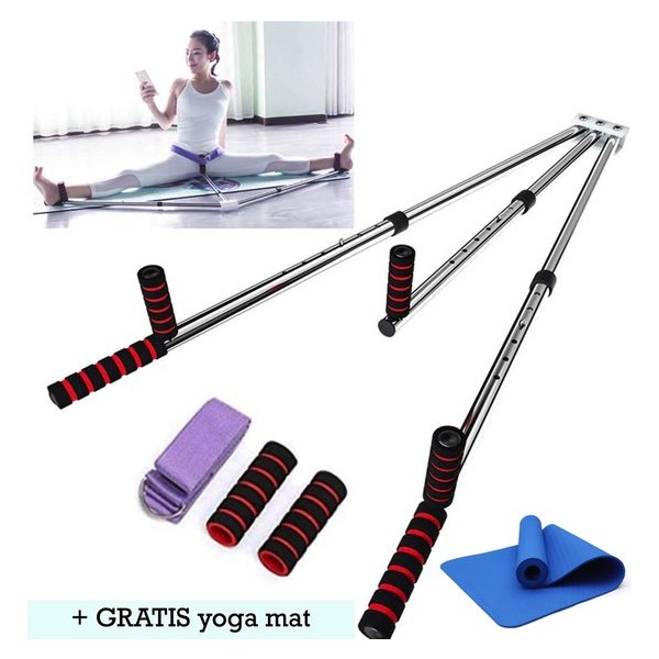 MyTemple Beenspreider + GRATIS Yoga Mat – Stretcher – Beenspreider – Lenigheid – Split Trainer – Yoga – Verstelbaar