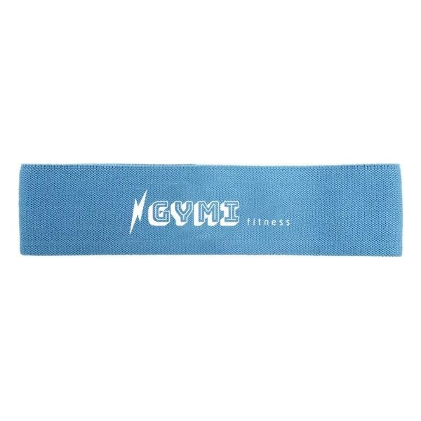 GYMI fitness weerstandsbanden | Resistance bands | Fitness elastiek | Booty Band | Weerstandsband licht blauw | Sterkte: light