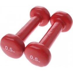 Sportec Dumbbells 0,5 Kg Rood 2 Stuks