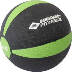 Schildkröt Fitness - Medicine Bal - Diameter 19,5 cm - 1Kg - Groen/Zwart