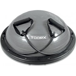 Toorx Balanstrainer PRO - Ø 58 cm - Zwart/Grijs - met Resistance Tubes - incl pomp