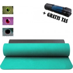 Yogamat TPE Antislip - 183 x 80 x 6 - Turqoise