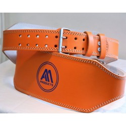 6 Inch Oranje Gewichthef riem halteband Suede fitness band gym training powerlifting straps Small