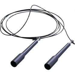 Crossmaxx speedrope Staal l kunststof handvatten l 280 cm l zwart