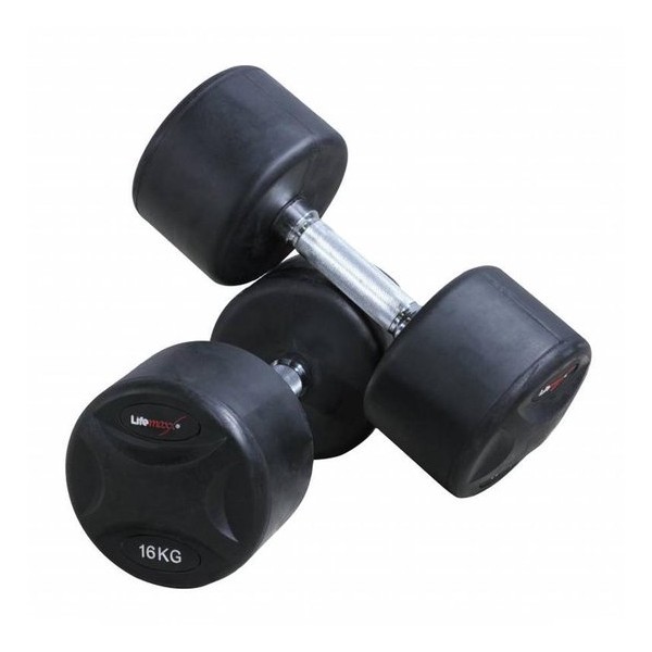 Vaste rubberen dumbbellset: 52 t/m 60kg (5 sets)