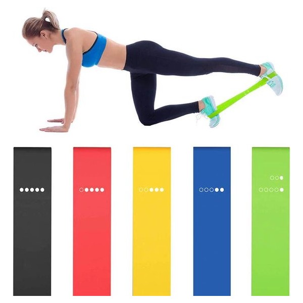 Resistance band set 5 delig - Fitness Elastiek - Weerstandsbanden - Booty Band