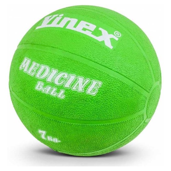 Vinex - Medicijnbal - Medicine ball - Rubber - 7 kg - Groen