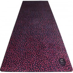 Eco-friendly design yoga mat "Jean's Roses" van het merk Felicidade / @studiofelicidade