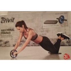 abdominal trainer/ buikspiertrainer set / mat 29x 19 cm/ roller diameter 17 cm