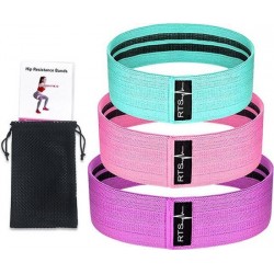 RTS products® - Sportelastiek - weerstands band - resistance band - EXTRA STEVIG - 3 stuks - voordeel