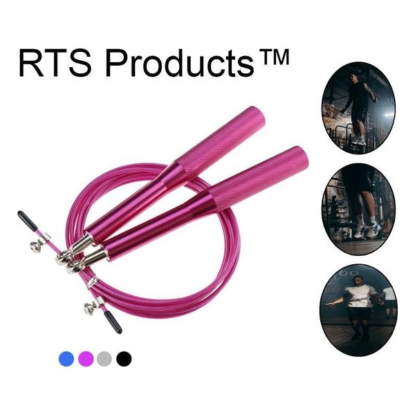 RTS Products™ - Speedrope - aluminium springtouw - lagers - ROZE - volwassen - fitness - crossfit - stevig - fit - kickboxing