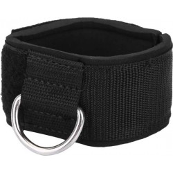 DW4Trading® Enkelband met D-ring straps zwart