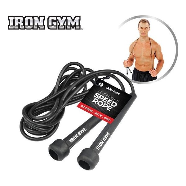 Iron Gym Adjustable Speed Rope Fitness accessoire Fitness kabel - Fitness touw - Springtouw