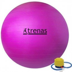 Trenas - Fitnessbal - incl. Pompje - Ø 55 cm - Roze