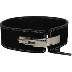 Power Lifting Fitness Riem lever zwart suede leer  XS