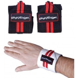 Bodytrading Easy Wrist Wrap SU100 - Wit - Zwart/Wit - Elastiek