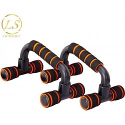 Opdruksteunen - Push Up Grips - Push Up Bars - Opdrukken - Push Up - Thuis Fitness - Afvallen - Oranje