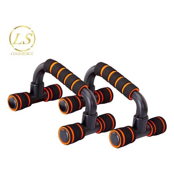 Opdruksteunen - Push Up Grips - Push Up Bars - Opdrukken - Push Up - Thuis Fitness - Afvallen - Oranje