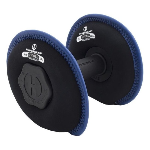 Hyperwear SoftBell Dumbbell - 5,5 kg blauw