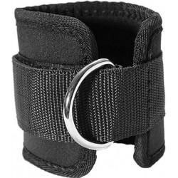 DW4Trading® Enkelband met D-ring straps zwart