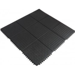 Fitnessmat 90 x 90 cm - Kliksysteem rubber