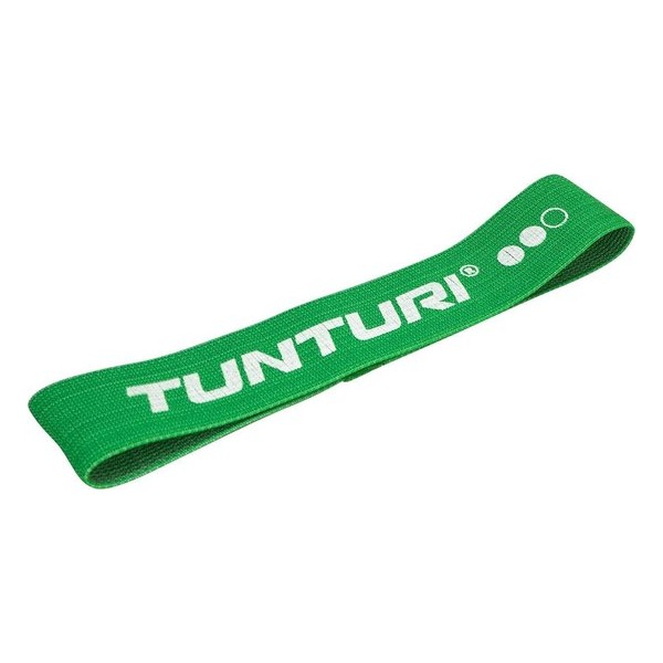 Tunturi Weerstandsband textiel - resistance band - Groen - Medium