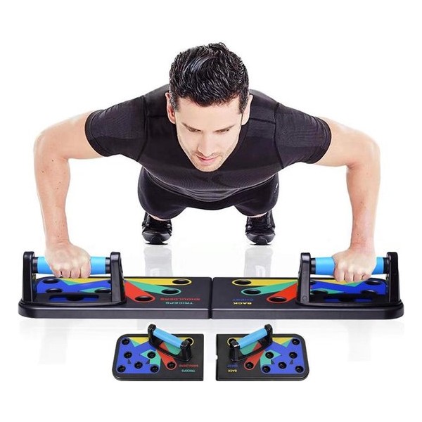 Push up bord - 9 in 1 full body - Opdruksteunen - Opdruksteun - Fitness - Fitnessmaterialen - Bodybuilding - Thuis sporten