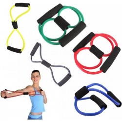 LOUZIR Fitness Elastiek- Resistance Power Band Tube - Fitnessbanden - Weerstandskabel -