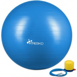 Fitnessbal met pomp - diameter 75 cm - Blauw