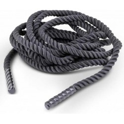 eSam® - Battle rope - 15 meter lang - Ø 3.8 cm dik - Zwart + Wandanker