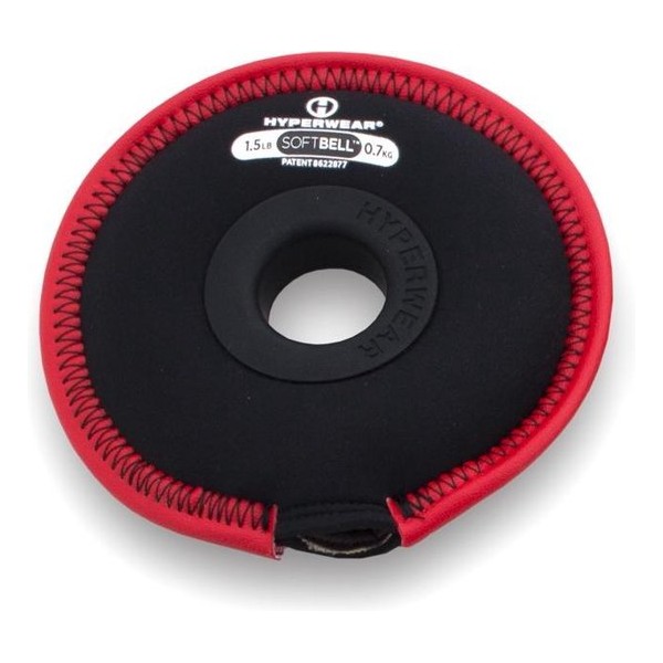 Hyperwear SoftBell Weight Plate 0,7 kg - rood