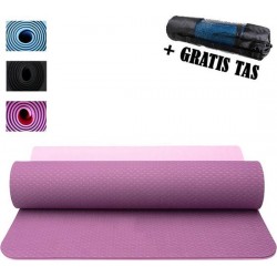 Yogamat TPE Antislip - 183 x 61 x 6 - Paars