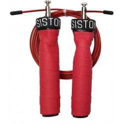 Siston® Springtouw met Kogellagers - met Draagtas & GRATIS  Kabel - Speedrope - 3m - Rood