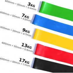 Maxie - Weerstandsbanden - Resistance Bands - Fitness Elastiek - Set van 5