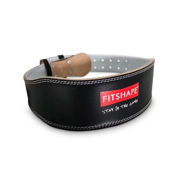 Fitshape leather belt black-mt M