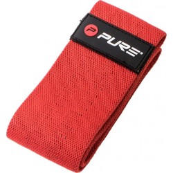 PURE2IMPROVE Textiel Weerstandsband - Medium -Rood- 66x7 cm - Resistance Bands - Fitness - Workout