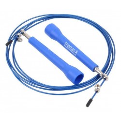 Trenas Steel Wire Springtouw | Speedrope | Speed Rope | Lengte 300 cm | Blauw