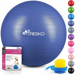 Fitnessbal met pomp - diameter 55 cm - Indigoblue