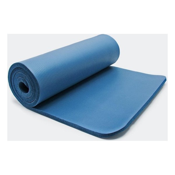 Yogamat, Fitnessmat blauw 180 x 60 x 1,5 cm gymnastiekmat fitness yoga gym joga vloermat fitniss sportmat fitnis - Multistrobe