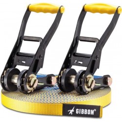 Gibbon Slacklines Flowline Set eenvoudig te plaatsen