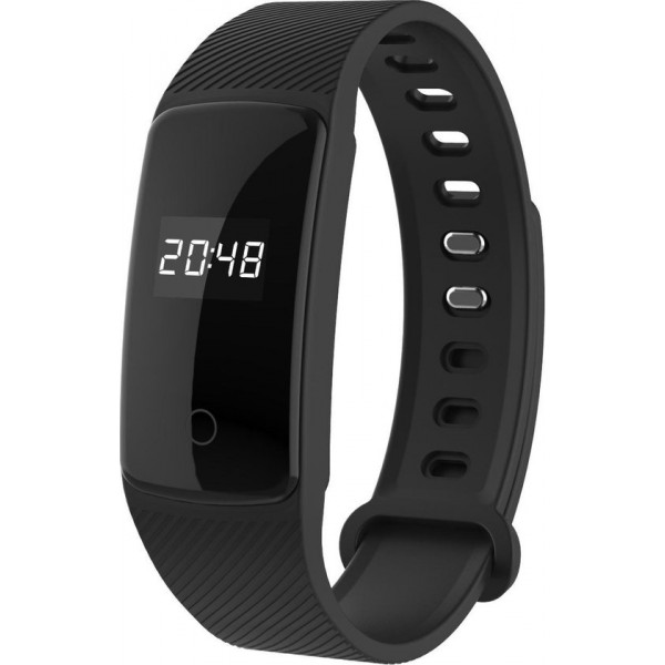 Denver BFH-150 - Fitnessband met hartslagmonitor en OLED display - Zwart