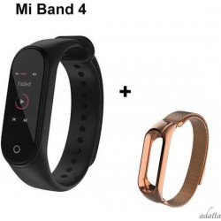 Xiaomi Mi Band 4 + Adatta Milianese loop bandje - rosé