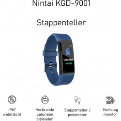 Activity Tracker |Stappenteller| Stappenteller Horloge | Waterdicht | Nintai KGD-9001