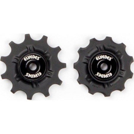 Elvedes Derailleurwieltjes 11 Tanden 9v/10v/11v Zwart 2 Stuks